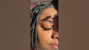 Brow waxing + tint 💗 #brows#browtint#browwax