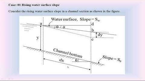 Hydraulic Engineering |  Relationship Between the Water Surface Slopes and Channel Bottom Slope