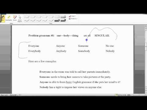 Pronoun Antecedent Agreement Youtube