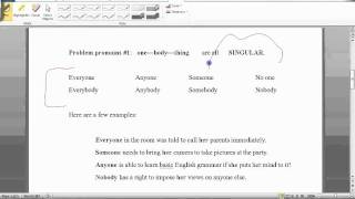 Pronoun Antecedent Agreement