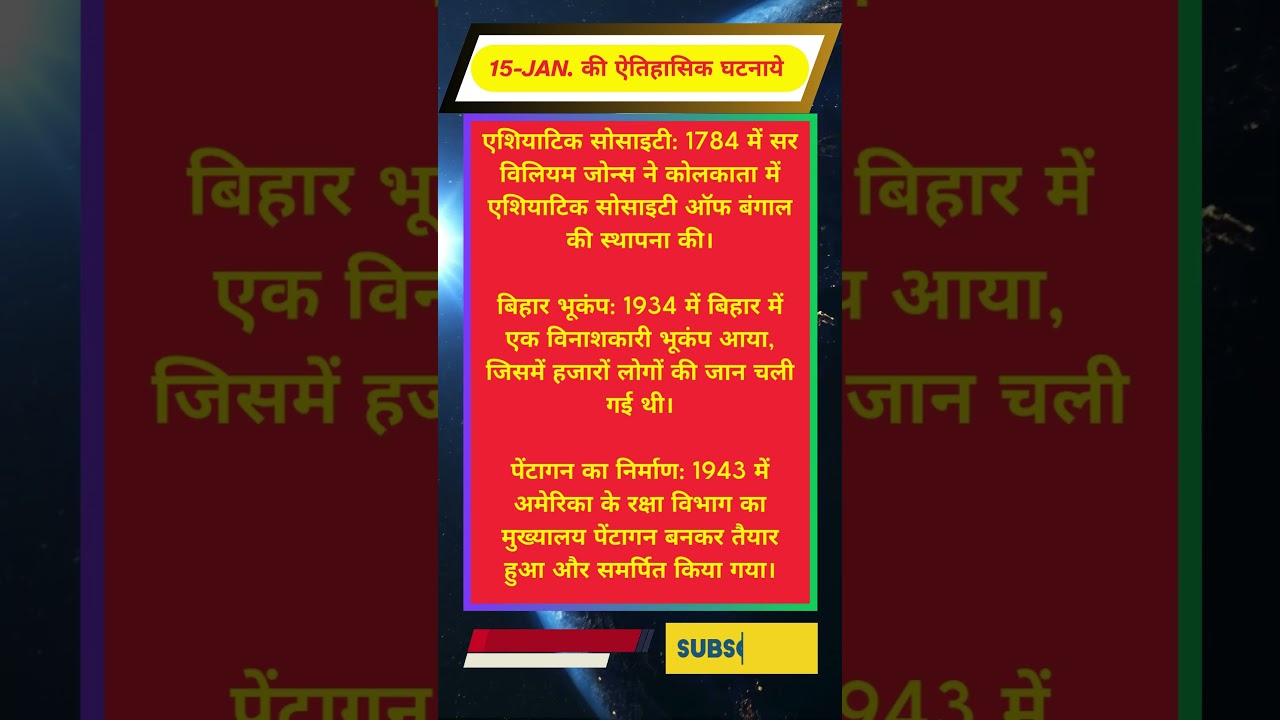 15 jan historical facts  #15 january