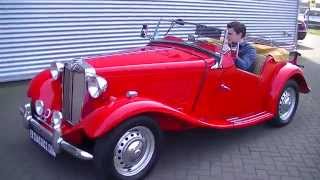 MG TD MK2 1952 matching numbers restored 5 speed gearbox-VIDEO- www.ERclassics.com