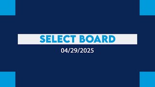 Medfield Select Board Meeting (4-29-2025)