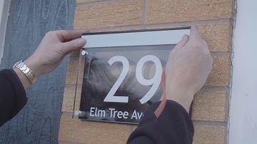 LED House Number Option A Fitting