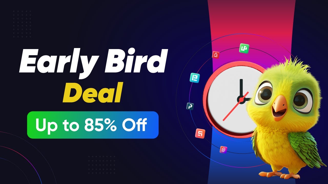 Early Bird BFCM offers Up To 85% Price Drop NoW!