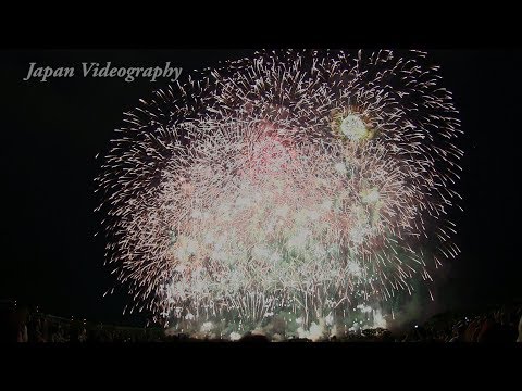 [4K]Pyromusical by Marugo | Akagawa Fireworks Festival 2012 Japan