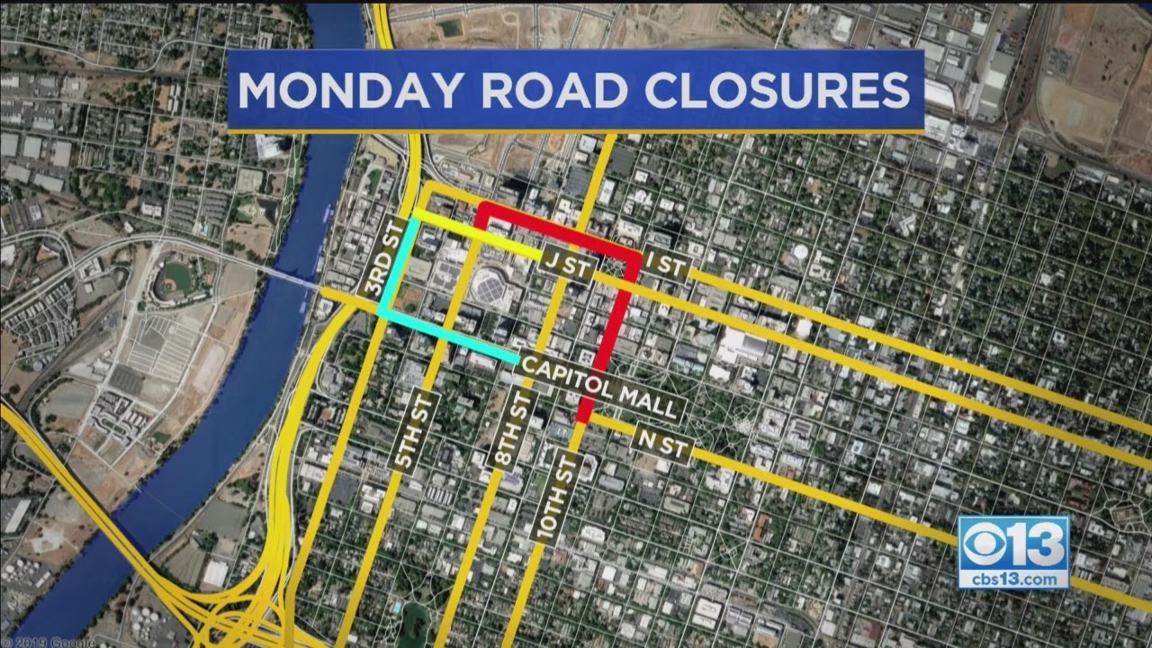 Monday Road Closures