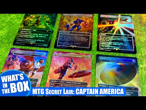 Magic the Gathering CAPTAIN AMERICA Secret Lair Drop Series