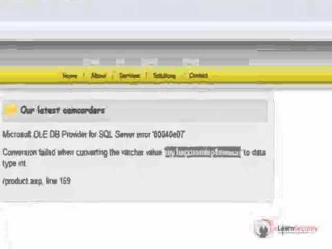 Error based SQL injection best tutorial ever!!! 3/3
