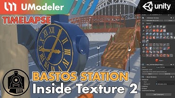 3D Modeling in Unity - Timelapse of Texturing the station in Bastos Station with UModeler (2/4)
