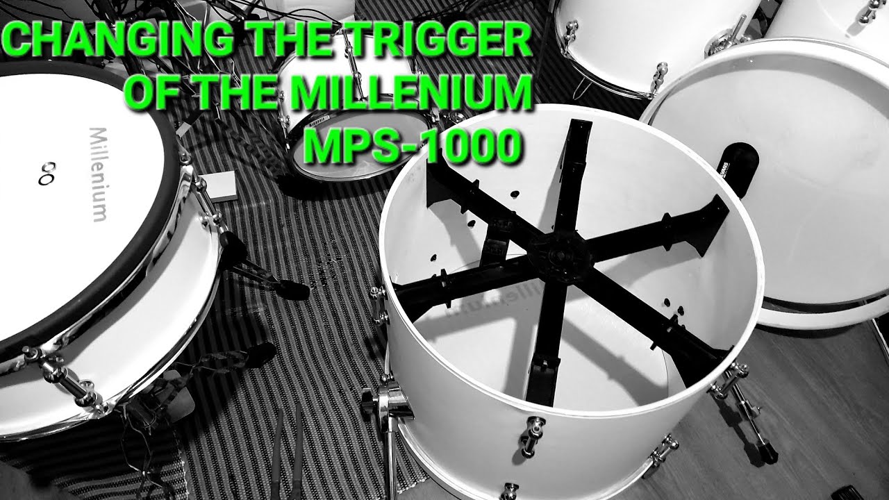 MILLENIUM MPS-1000 E-DRUM [CHANGING THE TRIGGER]