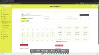 Create a Work Schedule in EWT | Quick Demo