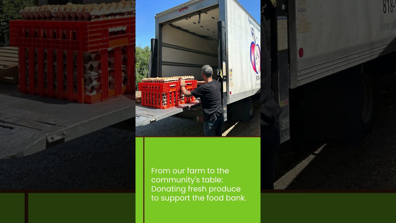 Proud to announce our farm's fresh food donations to the local food bank!