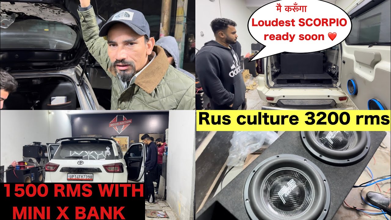 Aura 750 rms dual subwoofer installed with mini lithium bank ! 3200 rms installed in Swift ! 