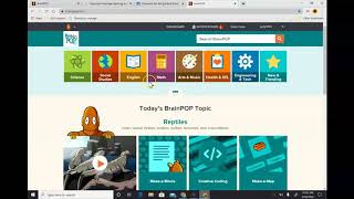 Log in to Brainpop