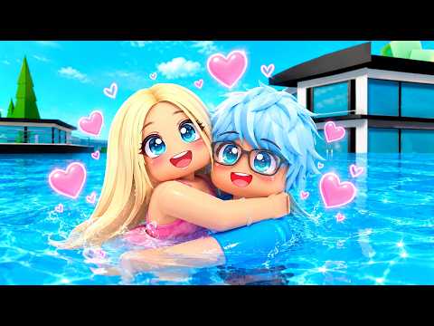 WE BUILT THE BIGGEST POOL IN BROOKHAVEN 😍 ROBLOX RP