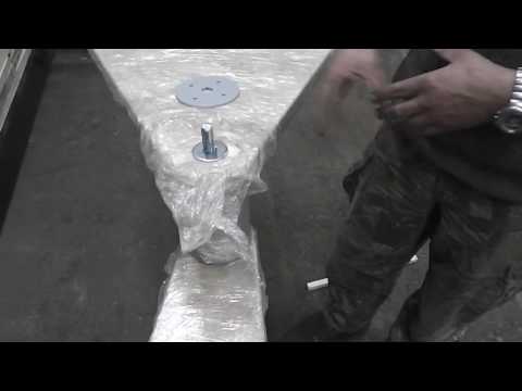 Сборка винтовой лестницы