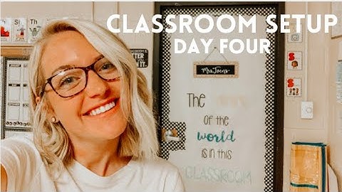 CLASSROOM SETUP DAY FOUR | Decorating My First Classroom - Elementary with Emma