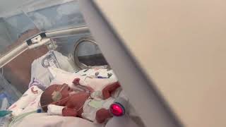 Daddy changes Asher’s diaper for the first time