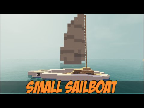 How To Build A Sailboat [Catam   aran]- Minecraft Vehicle 