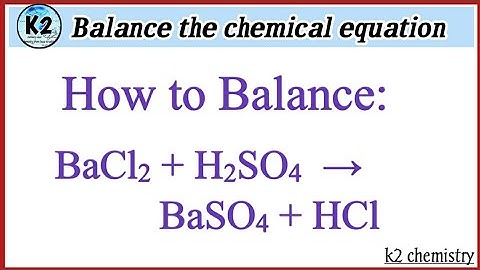 balance the chemical equation Bacl2 + h2so4 = Baso4 + hcl