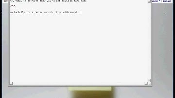 HOW TO ENABLE SOUND IN SAFE MODE!!!!!!!!