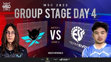 [EN] MSC Group Stage Day 4 | FIRE FLUX IMPUNITY VS EVO ESPORT | Game 2