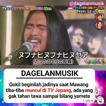 #Viral Lagu #mawang muncul di tv Jepang