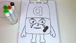 Alphablocks A Colour with me Learn letters Alphabet