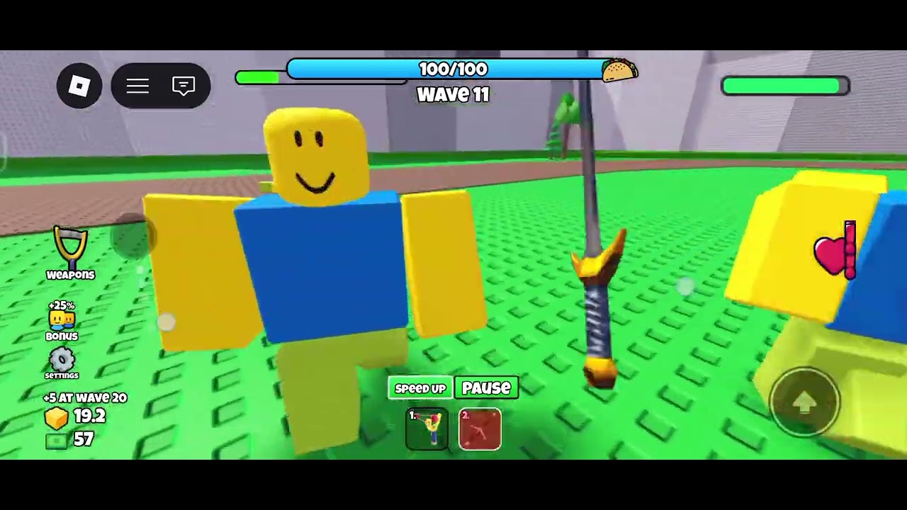 Noob invaders in Roblox 