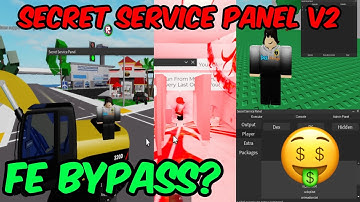 Roblox Exploiting - Secret Service Panel Fe Bypass Many Games!!