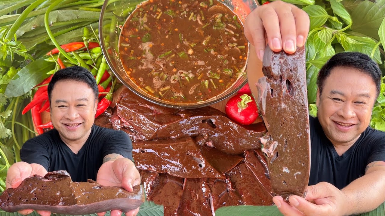 เมนูโปรดที่สุดประจำช่อง“ ตับงัวน้อยหวานๆกับน้ำจิ้มแจ่วเพี้ยขมอ่ำหล่ำ | ครัวชัวร์แน