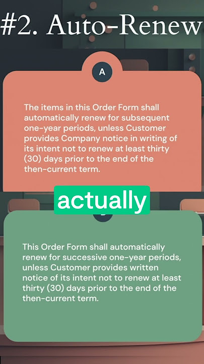 AI v. Lawyer: who wrote it? AUTO RENEW CLAUSE (2/5)