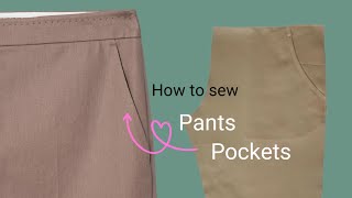 바지 주머니를 더 쉽고 빠르게 만드는 재봉 꿀팁 Sewing tips to make pants pockets easier and faster