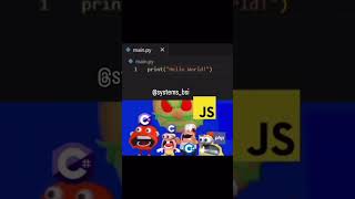 Outras linguagens conhecendo o python! #memesti #java #python #javascript #c++ # c #ruby #php #dev