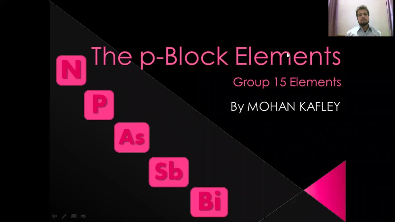 The p-Block Elements (Group 15 Elements)