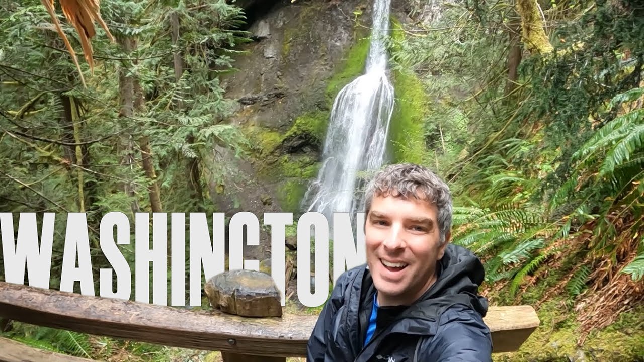 AMAZING MARYMERE FALLS IN OLYMPIC NATIONAL PARK
