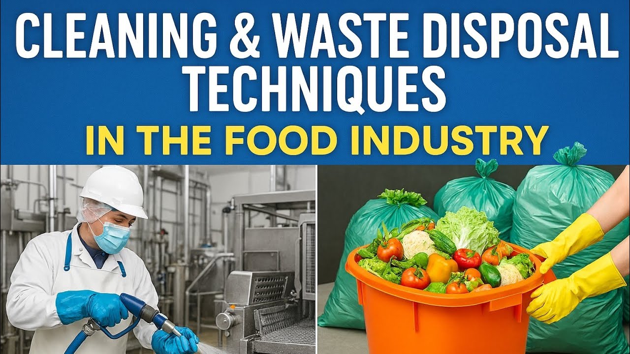 🧼 Cleaning & Waste Disposal Techniques in the Food Industry