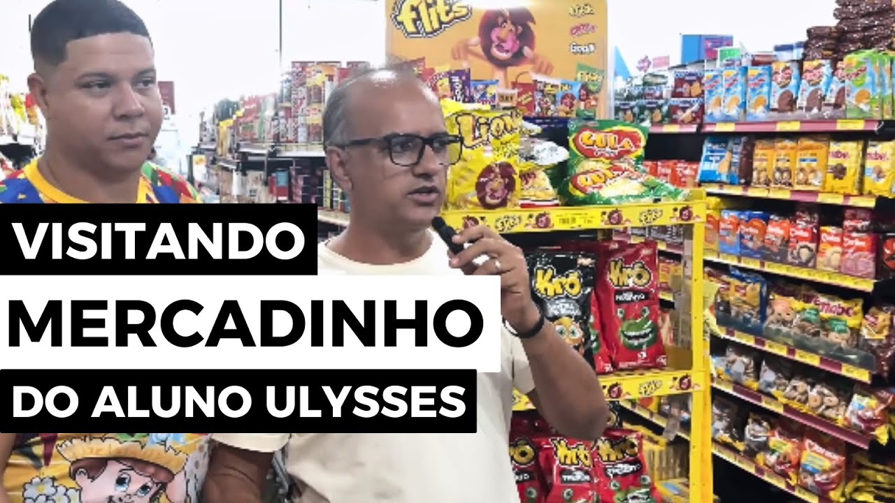 Visita ao Aluno que iniciou o mercadinho com R$1.000 e hoje está com 200m2 completo de tudo.