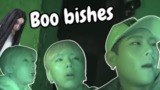 Monsta X says IT'S A GHOST (Funny moments halloween edition)