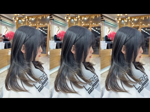 Layer mullet dành cho tóc dài |hướng dẫn cắt| Round graduation x Forward