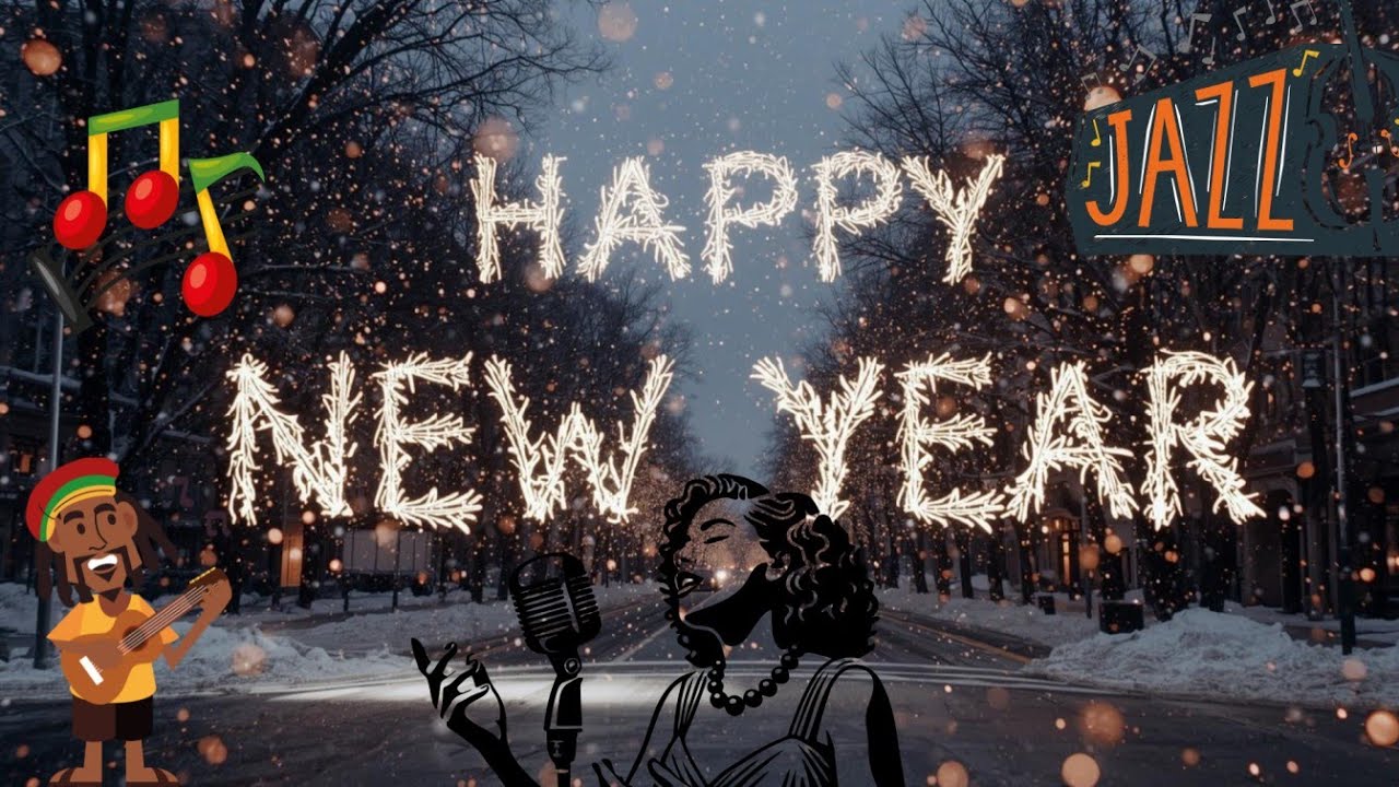 Midnight New Year Vibes 🌙 Reggae Jazz Fusion for Relax & Celebration