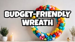 Transform a Dollar Store Sign into an Adorable Easter Wreath! 🐰🌸2025
