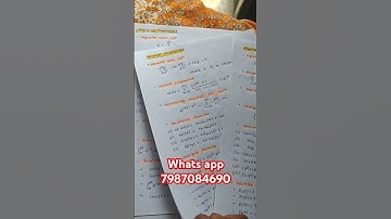 Advanced Special function 4th semester handwritten notes available