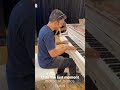 Got to play on this unique acrylic piano. Sounded great. ￼