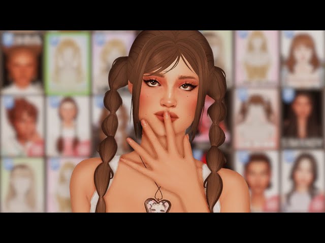 チ*子様 ◆極美品・和物・mods【THE HAIR SINGS MAXIMUM Llama CC Finds — [ZAO]Vodka Hair (7 types） 96 colors -Mesh