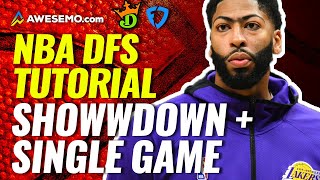 How To Win At Showdown\/Single-Game NBA DFS on DraftKings, FanDuel, \& Yahoo