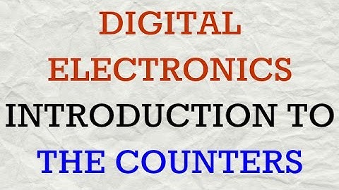 DE | Lec-45 | Introduction to the Counters