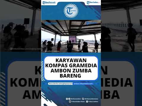 Karyawan Kompas Gramedia Zumba Bareng di Lantai 16 Hotel Santika Premiere Ambon