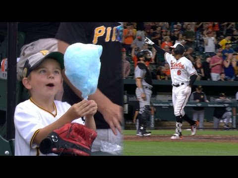 PIT@BAL: Kid eats cotton candy before tough ending